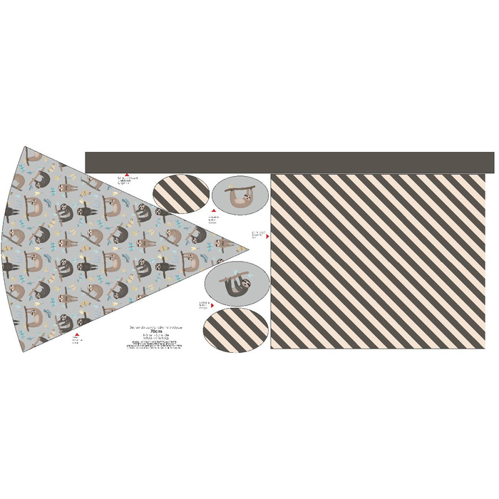 First Grade Candy Cone - SLOTHS / butterflies (SLOTHS) / grey - small