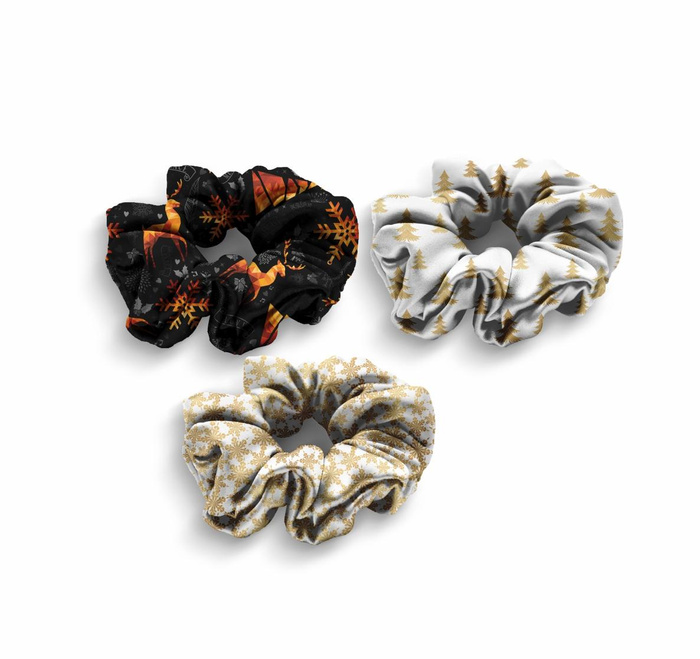 HEADBAND AND HAIR ELASTIC 3KPL - PATTERN 15 - sewing set 4-8