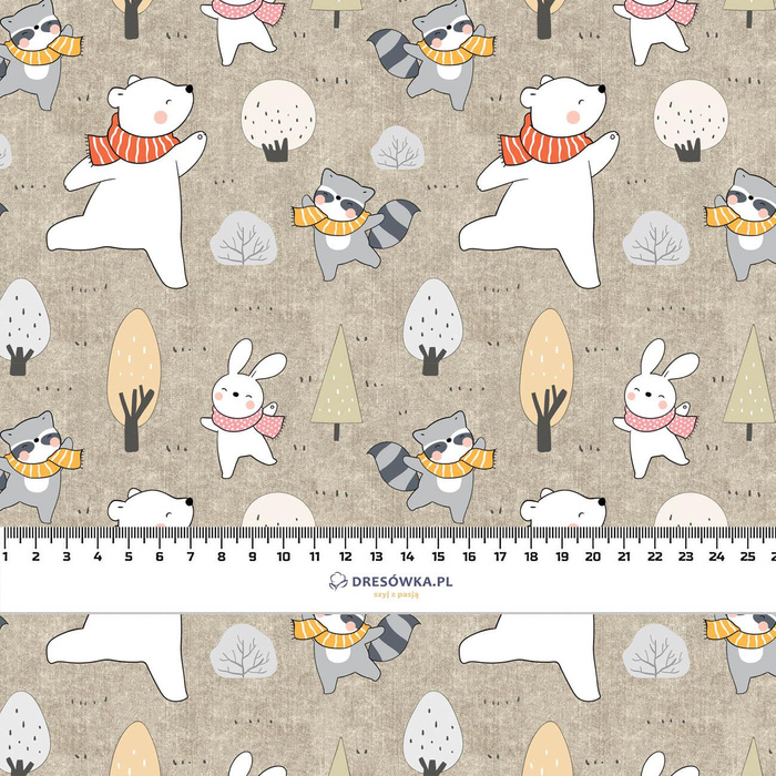 ZIMNÍ PARTY VZ. 1 (ZIMNÍ HRA) / ACID WASH BÉŽOVÝ - softshell