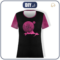 T-SHIRT SPORTOWY DAMSKI - KOMPAS / czarny