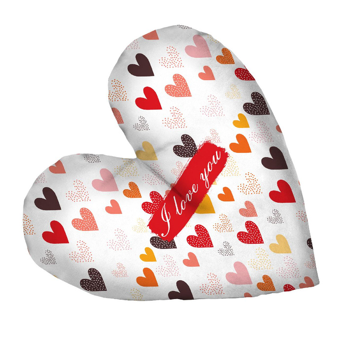 OZDOBNÝ POLŠTÁŘ SRDCE - I LOVE YOU / SRDCE 