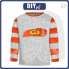 Longsleeve - červený ninja vz.2 - single jersey (134/140)