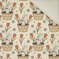 HAPPY BUNNY WZ. 3 - Welur tapicerski