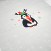PENGUIN REINDEER / red - panel looped knit 