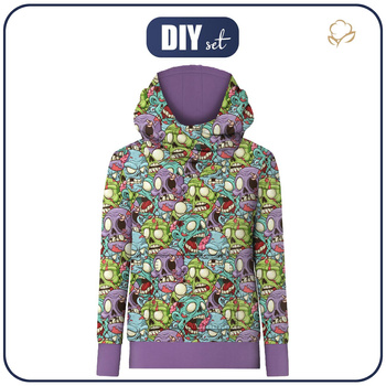 HYDROPHOBER HOODIE UNISEX - ZOMBIE - Nähset