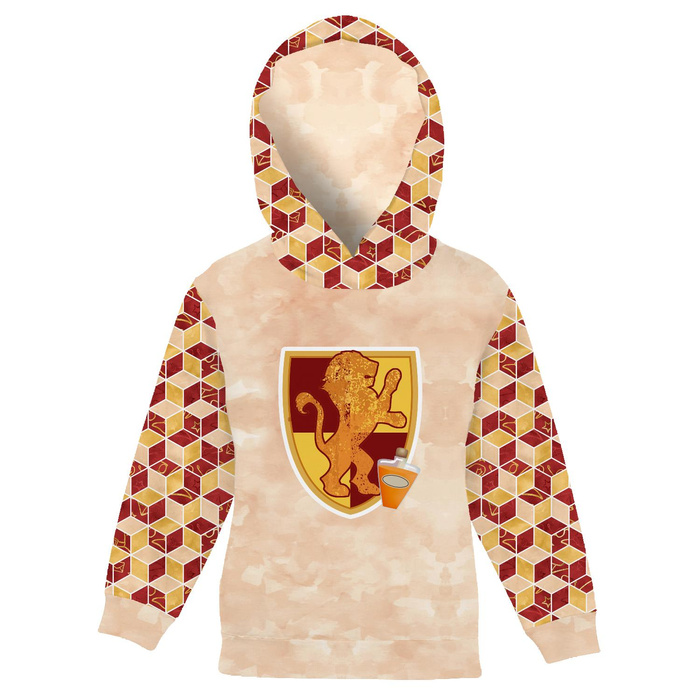 KINDER HOODIE - WAPPEN Ms. 4 (ZAUBERSCHULE) - Sommersweat (110/116)