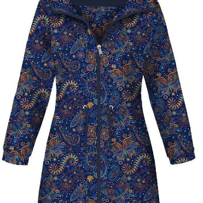 WOMEN'S PARKA (ANNA) - ETNO BUTTERFLIES - softshell M