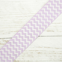 Ripsband mit Zickzack 25mm - hellviolett