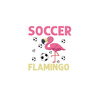 SOCCER FLAMINGO / weiß - Paneel (60cm x 50cm)