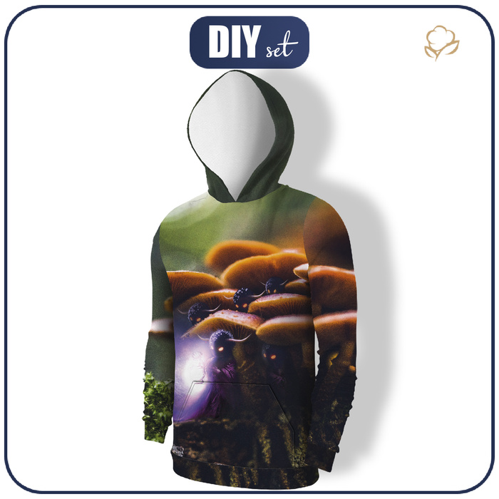 PÁNSKÁ MIKINA S KAPUCÍ (COLORADO) - HALUNKI BESTIE - Sada šití XXXL