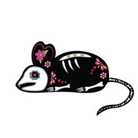 MOUSE CRUZ (DIA DE LOS MUERTOS) - panel 75cm x 80cm