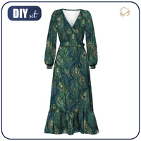 WICKELKLEID MIT RÜSCHEN (ABELLA) - ANIMAL SKIN ms.15 - Nähset