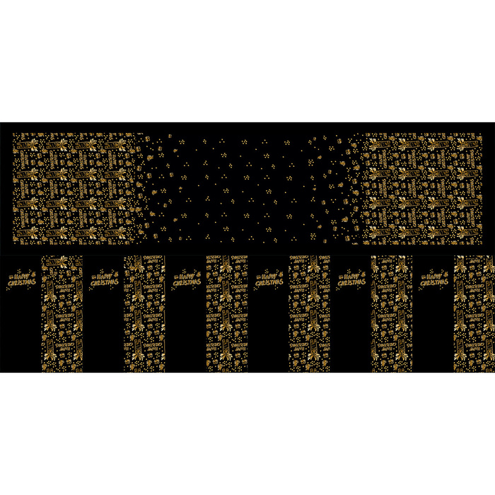 SERWETKI I BIEŻNIK - GOLD CHRISTMAS WZ. 3 - zestaw do uszycia