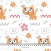 CATS AND FLOWERS / rrr (CATS WORLD) / white - looped knit fabric