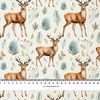 PASTEL REINDEER - tkanina bawełniana