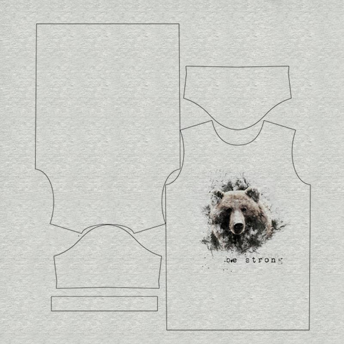 T-SHIRT DZIECIĘCY - BE STRONG 128/134
