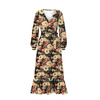 AUTUMN FLOWERS WZ.17- Slub Weave
