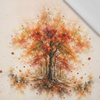 AUTUMN TREE - panel (60cm x 50cm) tkanina bawełniana