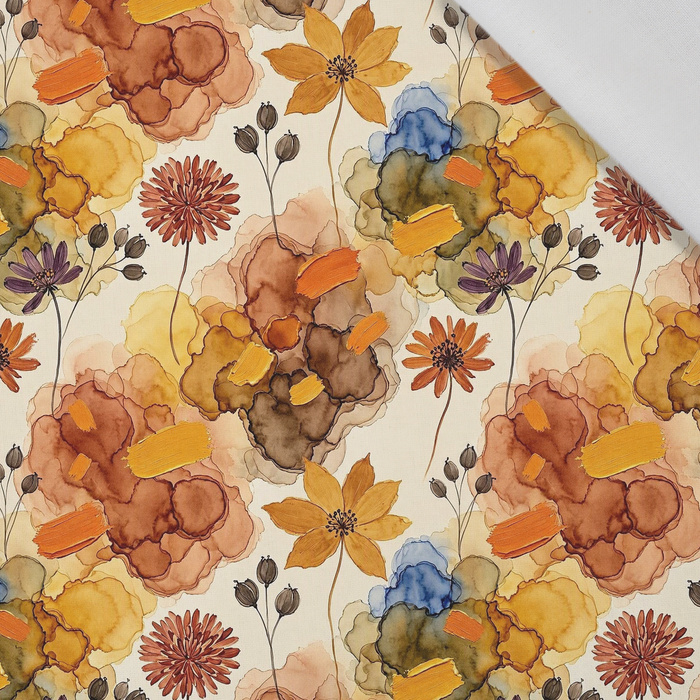 AUTUMN FLOWERS WZ. 25 - Baumwoll Webware