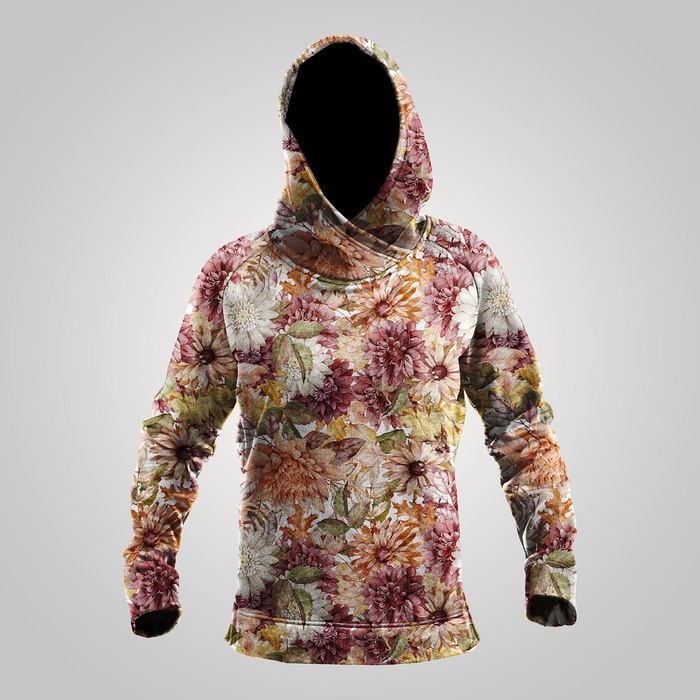 AUTUMN FLOWERS (GOLDEN AUTUMN) - lycra 300g