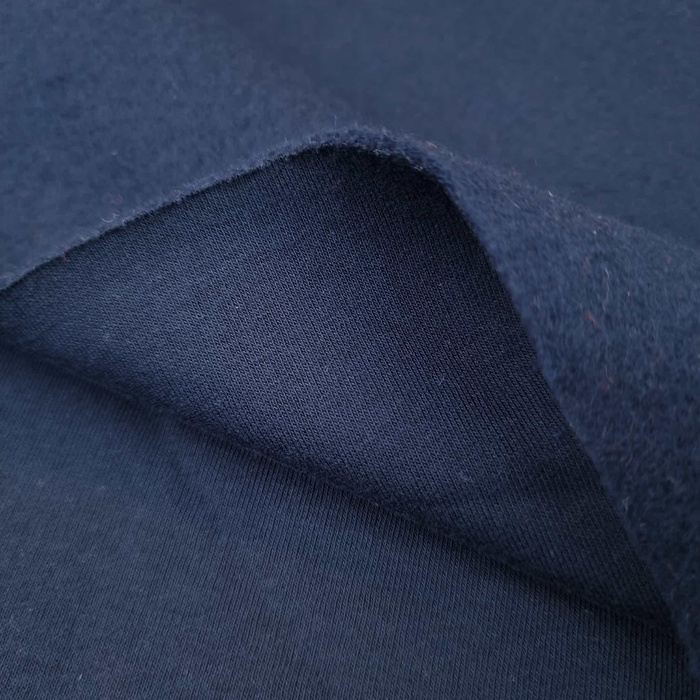 50CM Silná teplákovina počesaná D300 - NAVY (D-28)