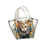ANIMALS MANDALA wz.9 - panel (60cm x 50cm) brushed knitwear with elastane ITY