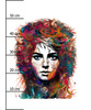 ABSTRACT GIRL VZ. 1 - panel (60cm x 50cm) SINGLE JERSEY