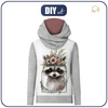 BLUZA Z KAPTUREM UNISEX (HYDRA) - BABY RACCOON - zestaw do uszycia XXL