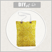 SHOPPER TASCHE - ZITRONEN - Panama 220g Webware - Nähset