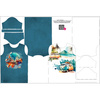 2-PACK - T-SHIRT DZIECIĘCY - TRAVEL - ZESTAW DO USZYCIA (140/146)