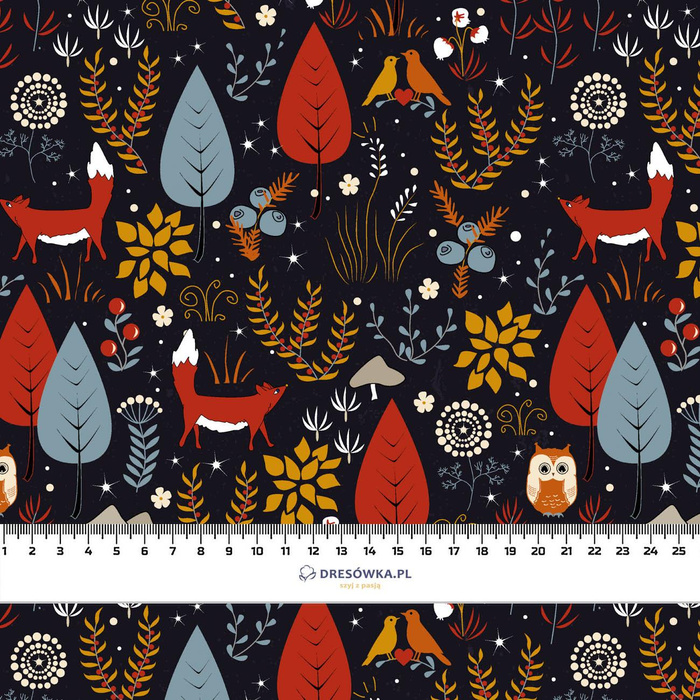 WALD FOLKLORE- Single Jersey mit Elastan