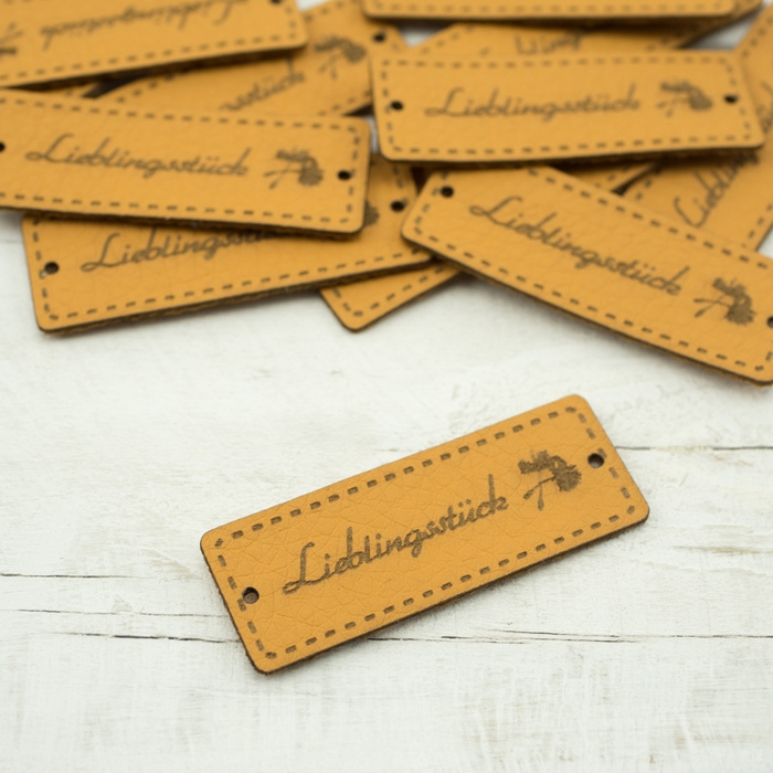 Lieblingsstück label - dandelions 1,5x4 cm - honey