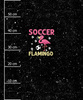 SOCCER FLAMINGO / černá - panel (60cm x 50cm)