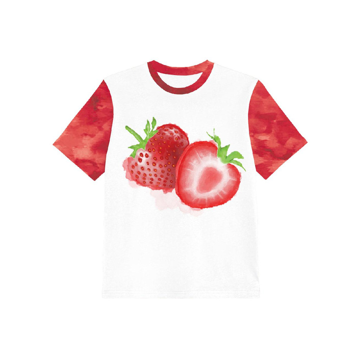 T-SHIRT DZIECIĘCY - TRUSKAWKA  - single jersey (140/146)