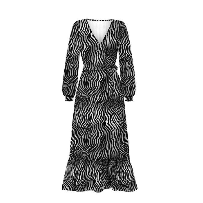 WICKELKLEID MIT RÜSCHEN (ABELLA) - ANIMAL SKIN ms.2 - Nähset 