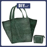 XL Tasche mit Utensilientasche 2 in 1 - LEATHER PATTERN MS.17 - Nähset