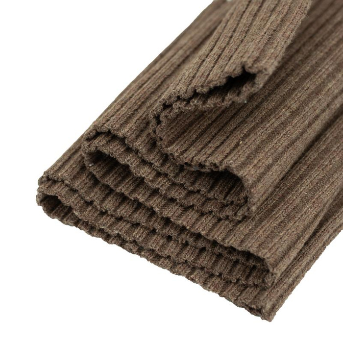 MELANŻ BRĄZOWY - gruby ściągacz swetrowy