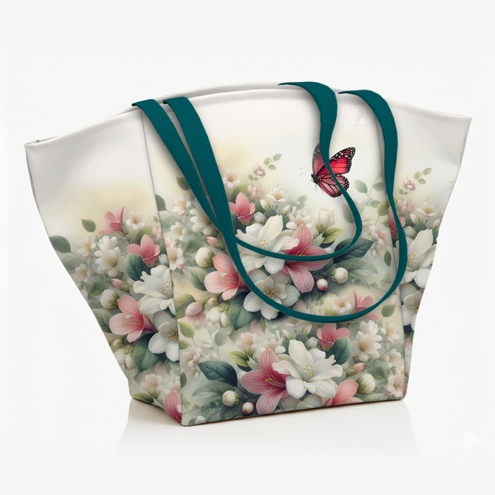 PASTEL BLOOM WZ. 1 - panel (60cm x 50cm) Upholstery velour