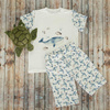CHILDREN'S PAJAMAS "ADA" - PANDA / mint - sewing set