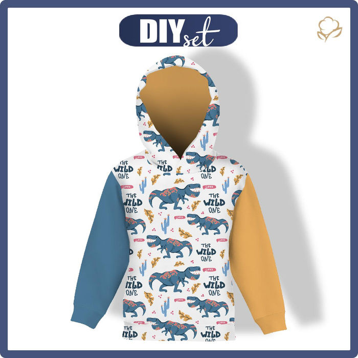 KINDER HOODIE (ALEX) - DINO / THE WILD ONE MS. 2 - Nähset
