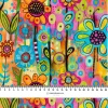 NEON FLOWERS WZ.1 - viscose woven fabric