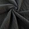 Cotton Muslin Double Gauze - BLACK