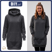 DIY Set - HOODIE (LUXA) / MELANGE GRAPHITE