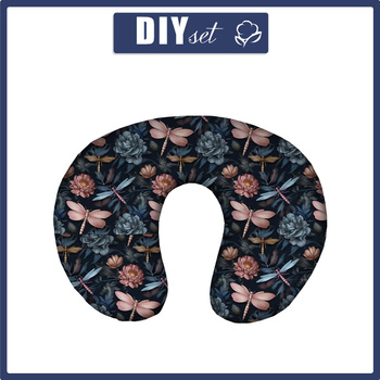 NECK PILLOW - Butterfly & Flowers wz.3 - sewing set