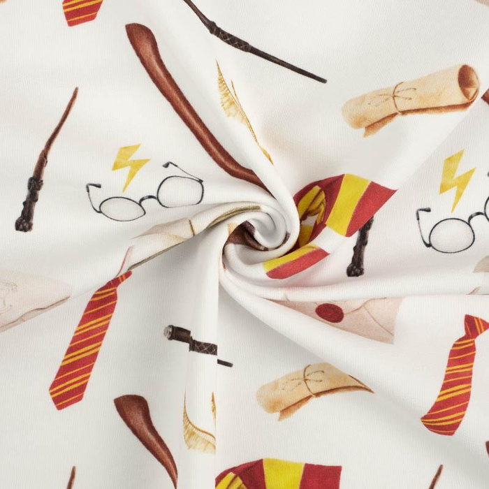 MAGIC WORLD pat. 2 (MAGIC SCHOOL) - Cotton woven fabric