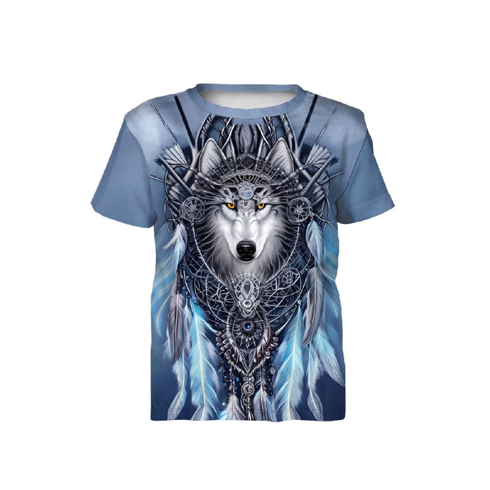 T-SHIRT DZIECIĘCY - SPIRIT WOLF - zestaw do uszycia (116/122)