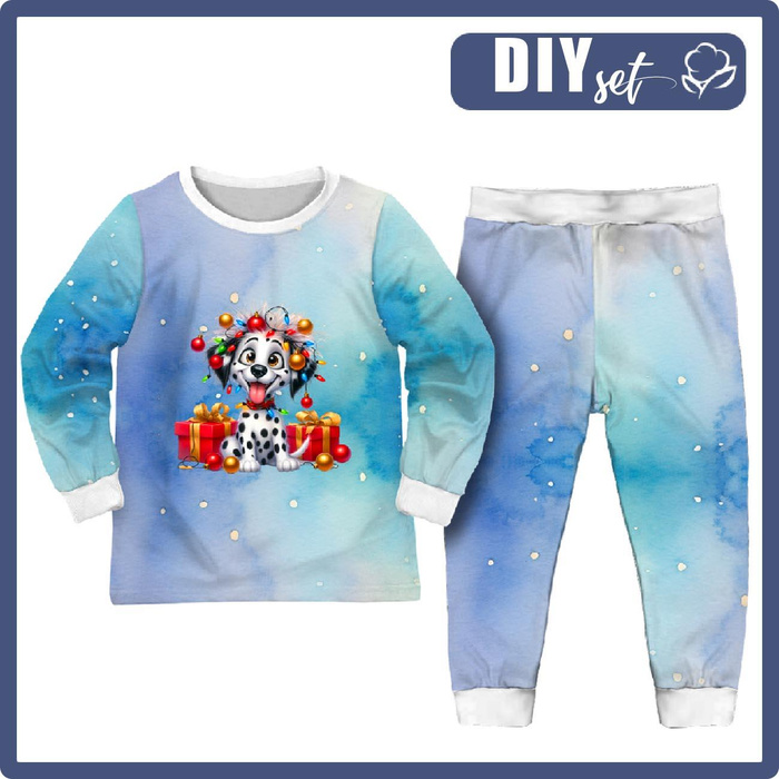 CHILDREN'S PAJAMAS " MIKI" - Christmas animal wz. 4 - sewing set (110/116)