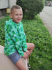 KINDER HOODIE (ALEX) - PIXEL MS.2 / grün - Sommersweat (158/164)