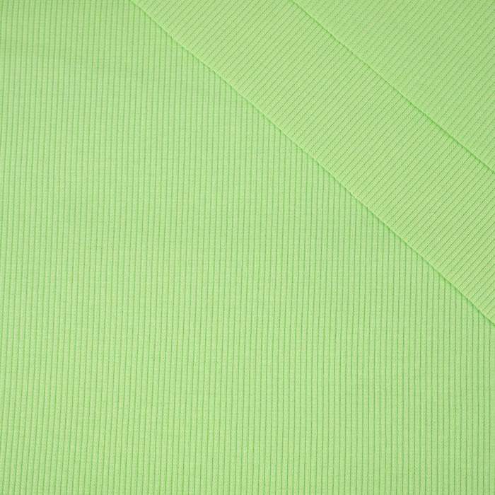 D-122 LIGHT GREEN - Ribbed knit fabric