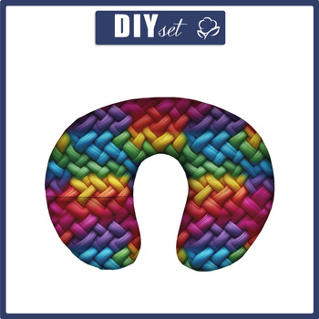 PODUSZKA NA SZYJĘ - IMITATION COLORFUL SWEATER WZ. 1 - zestaw do uszycia